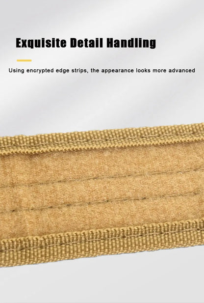 New Style Men's Quick-Release Tactical Belt - Outdoor Camouflage Nylon Wide Waist Belt for Mountaineering, Hiking, Work, Fishing