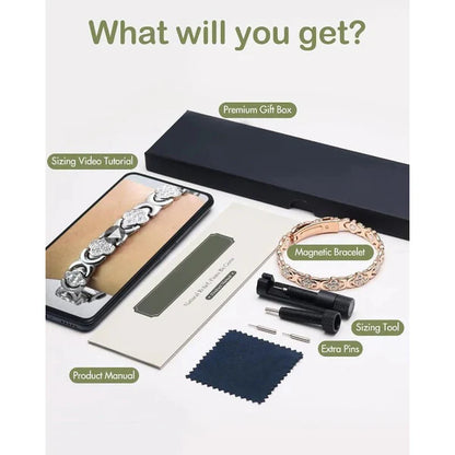 Adjustable Healing Magnetic Bracelet for Women