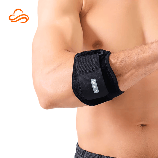 Kit 2 Faixas de Compressão para o Cotovelo – Suporte Ajustável e Alívio da Tensão Muscular