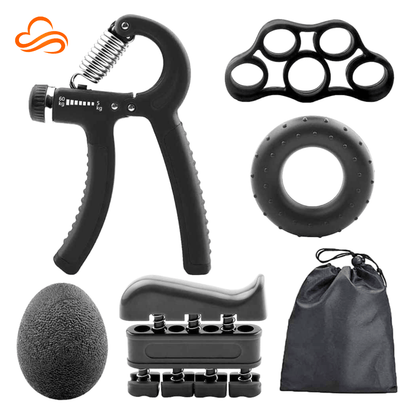 Kit Fortalecedor de Mãos e Dedos 4 em 1 – Reabilitação, Alívio da Artrite e Aumento de Força para Musculação