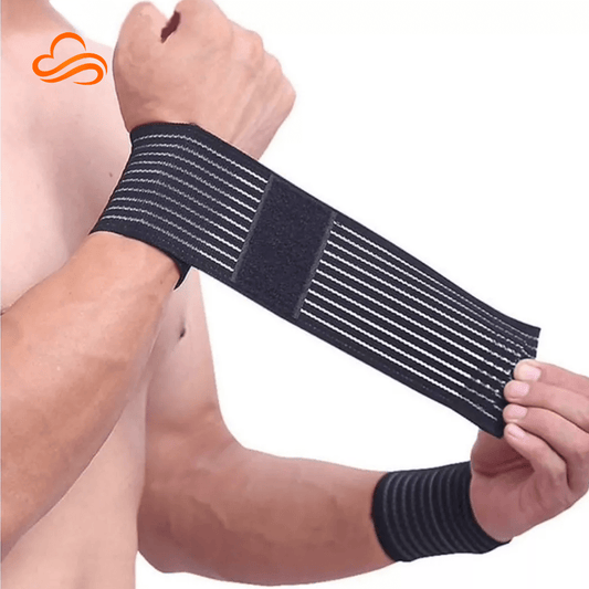 Par de Munhequeiras de Compressão Ajustável – Suporte de Pulso, Prevenção de Lesões e Estabilidade para Treinos de Força