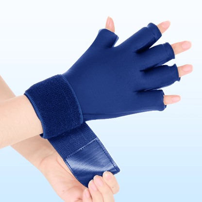 Luva de Compressão em Gel (Calor & Frio) - Suporte para Mãos, Alívio da Tensão e Dores Musculares