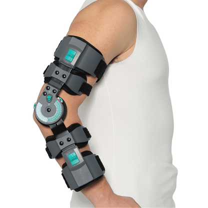 Suporte Articulado Ajustável para o Cotovelo – Estabilização de Ângulo (0º-120º) e Conforto