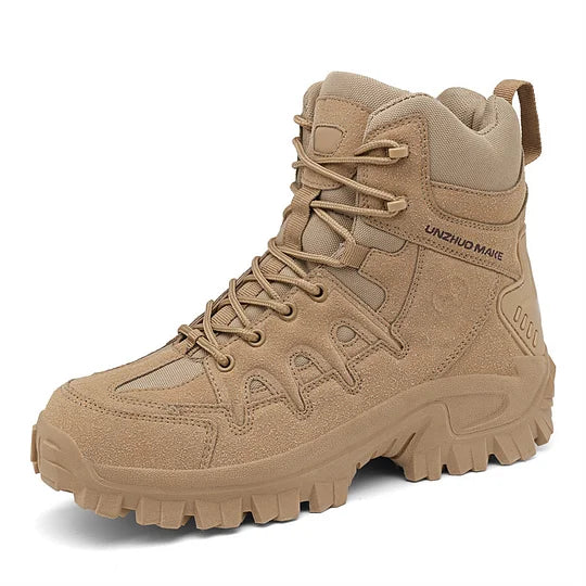 Men Combat Boots Waterproof Non-Slip Hiking Boots Anti-Puncture Anti-Sprain Work Boots