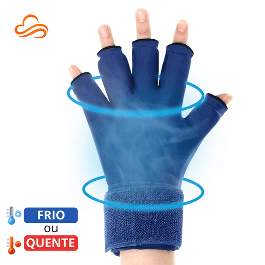 Luva de Compressão em Gel (Calor & Frio) - Suporte para Mãos, Alívio da Tensão e Dores Musculares