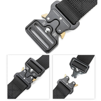 Quick-release tactical belt for outdoor activities, military belt