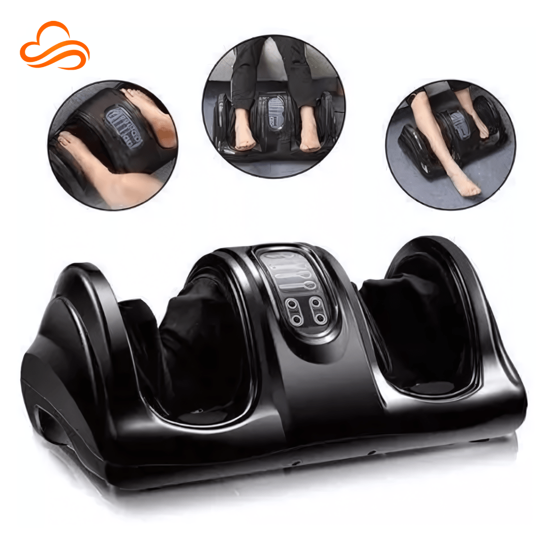 Massageador de Pés, Tornozelos e Panturrilhas 3 em 1 – Alívio Profundo, Circulação e Relaxamento