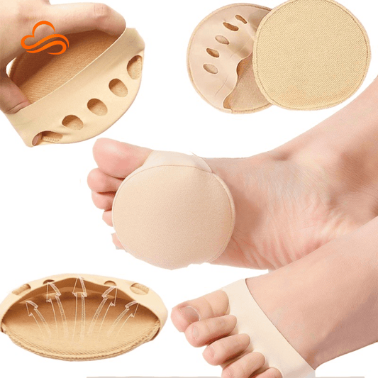 Almofada em Gel Favo de Mel para o Antepé – Amortecimento Ortopédico, Alívio de Dor e Uso com Salto Alto (Par)