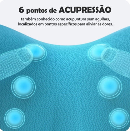 Relaxador e Alongador de Pescoço Ergonômico – Descompressão Cervical, Alívio da Dor e Realinhamento da Coluna