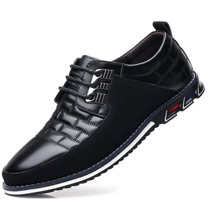 Malvin - Elegant lace-up shoes made of synthetic leather