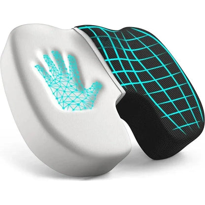 Almofada Ortopédica Assento – Espuma de Memória, Alívio Dores Cóccix e Ciática, Uso em Escritório