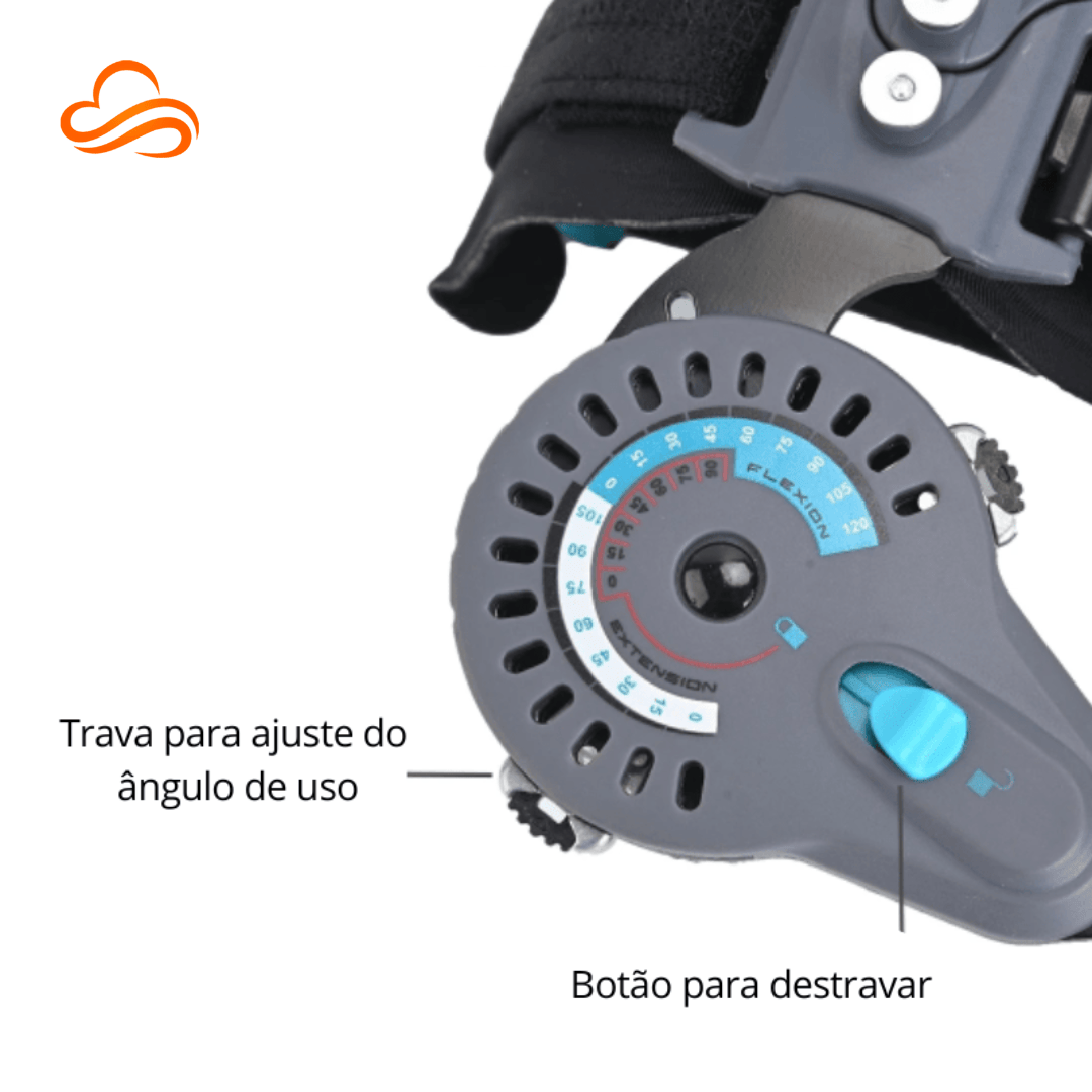 Suporte Articulado Ajustável para o Cotovelo – Estabilização de Ângulo (0º-120º) e Conforto