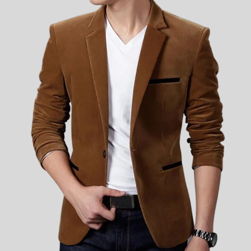 Choco Velvet Blazer für Herren