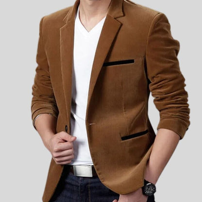 Choco Velvet Blazer für Herren