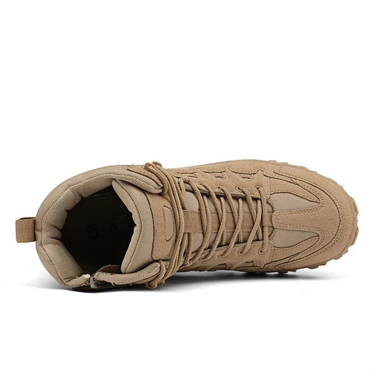 Men Combat Boots Waterproof Non-Slip Hiking Boots Anti-Puncture Anti-Sprain Work Boots