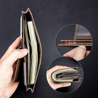 Schnelle Lederbörse für Männer