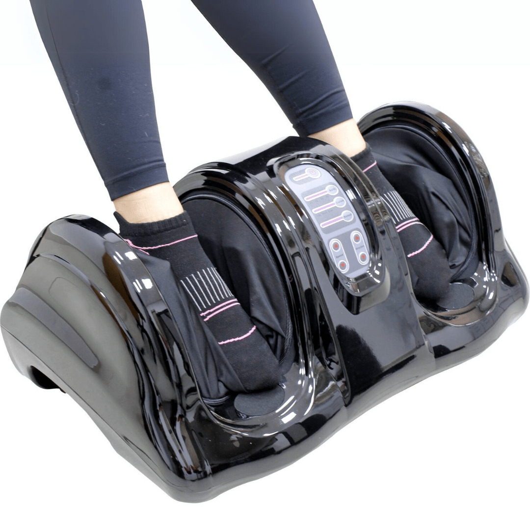 Massageador de Pés, Tornozelos e Panturrilhas 3 em 1 – Alívio Profundo, Circulação e Relaxamento