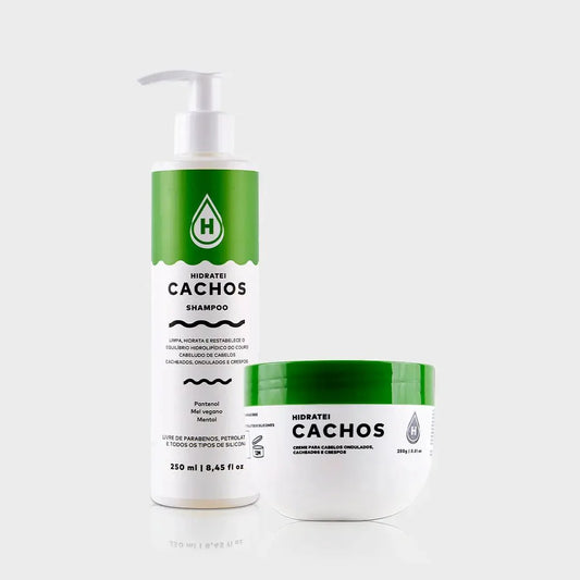 Kit Shampoo e Creme Capilar Cachos
