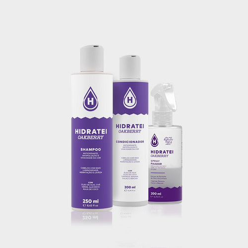Kit Finalizador + Shampoo + Condicionador Hidratei OAKBERRY